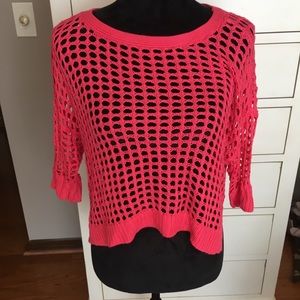 Express Cropped Crochet Sweater